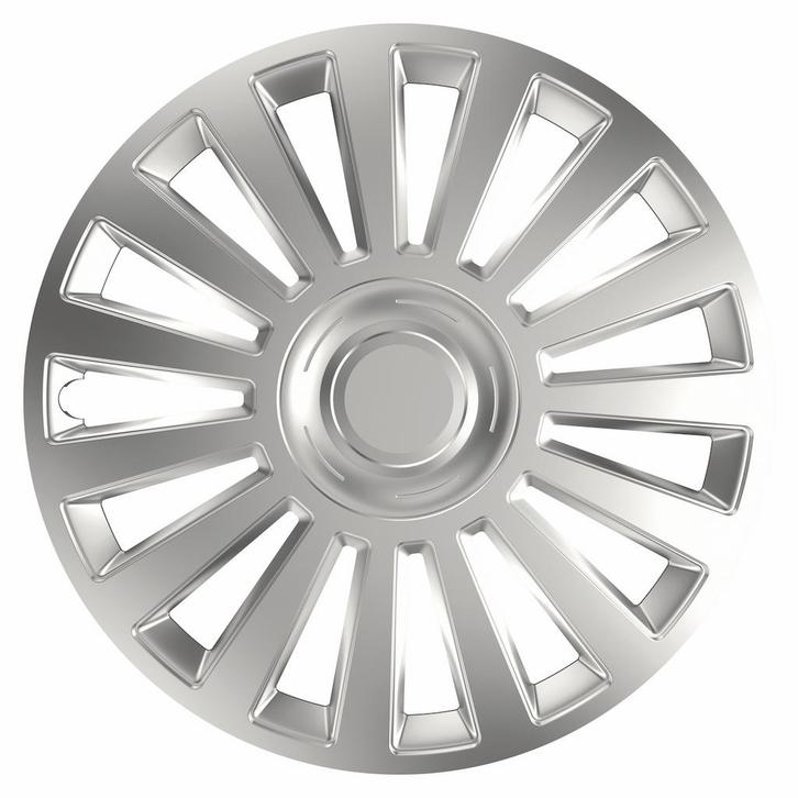 Wieldoppen 14 inch - Luxury Zilver - wieldoppenset, Auto diversen, Wieldoppen, Nieuw, Verzenden