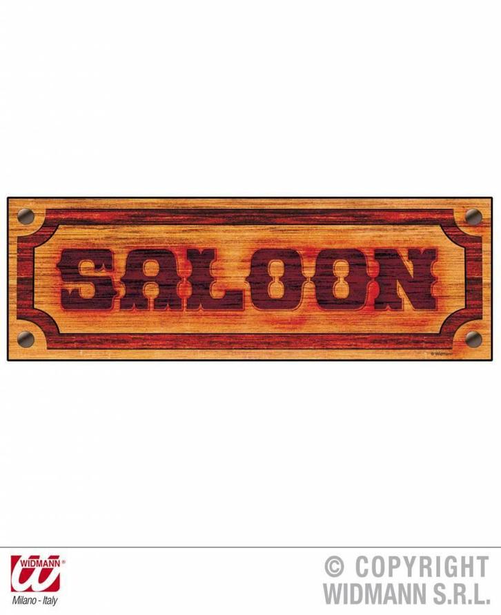 Saloon bordje, Hobby en Vrije tijd, Feestartikelen, Nieuw, Ophalen of Verzenden