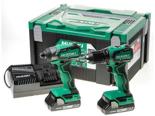Veiling - Hikoki combopack boor-schroefmachine en slagschroe, Doe-het-zelf en Verbouw, Gereedschap | Boormachines