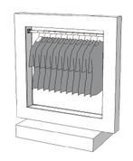 Glossy middenunit kledingrek R-PR-016, Zakelijke goederen, Kantoor en Winkelinrichting | Winkel en Inventaris
