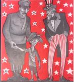 Het Komintern als vondeling op spotprent (lijst optie), Antiek en Kunst, Verzenden