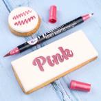 Sweet Stamp Stift Eetbare Inkt Dubbelzijdig Metallic Roze, Verzenden, Nieuw