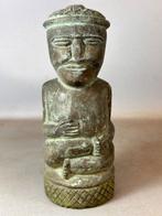 Old & Heavy African solid Bronze Funeral Yombe sculpture -, Antiek en Kunst