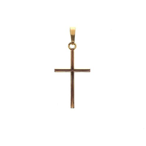 Gouden hanger van een kruis, Sieraden, Tassen en Uiterlijk, Kettinghangers, Goud, Gebruikt, Goud, Verzenden