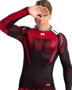 Venum Adrenaline Rashguard Lange Mouwen Rood Zwart, Kleding | Heren, Vechtsport, Nieuw, Ophalen of Verzenden, Rood