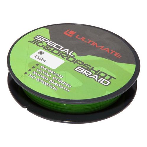 Ultimate Special Jig & Dropshot Braid Fluo Green 0,06mm, Watersport en Boten, Hengelsport | Algemeen, Vislijn, Nieuw, Verzenden