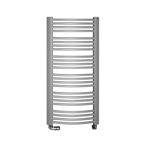 Handdoekradiator Sapho Egeon Gebogen 59.5x81.8 cm Zilver, Doe-het-zelf en Verbouw, Sanitair, Overige typen, Nieuw, Ophalen of Verzenden