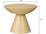 Mica Decorations Celise Bijzettafel - H44 x Ø59 cm - Metaal, Huis en Inrichting, Verzenden, Nieuw