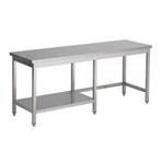 RVS Werktafel met half bodemschap 700 diep, Verzenden, Nieuw in verpakking