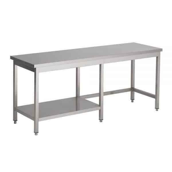 RVS Werktafel met half bodemschap 700 diep, Zakelijke goederen, Horeca | Keukenapparatuur, Nieuw in verpakking, Verzenden