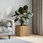 vidaXL Plantenbak 40x40x40 cm bewerkt hout artisanaal, Verzenden, Nieuw, Hout