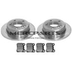 Complete set remschijven met blokken achteras Mercedes W201, Ophalen of Verzenden, Nieuw, Mercedes-Benz