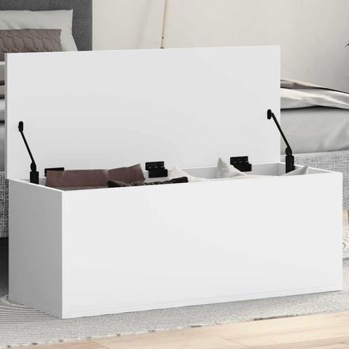 vidaXL Opbergbox 90x35x35 cm bewerkt hout wit, Huis en Inrichting, Woonaccessoires | Kisten, Nieuw, Verzenden