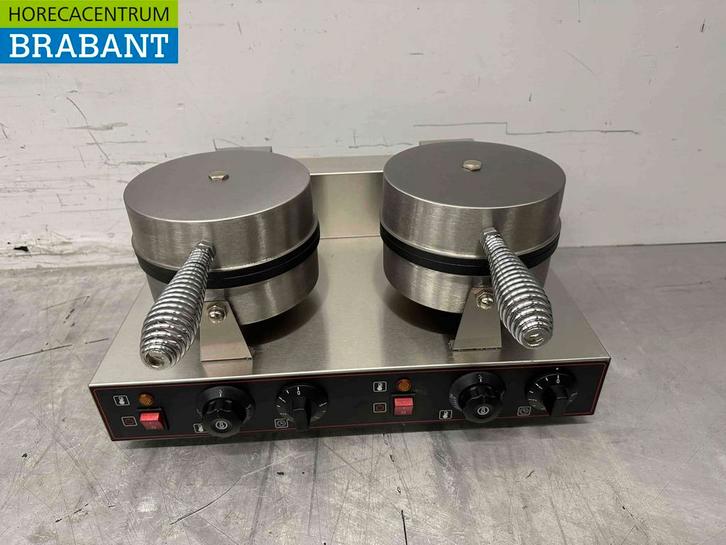 RVS Dubbel Wafelijzer met timer 230V Horeca, Zakelijke goederen, Horeca | Keukenapparatuur, Nieuw in verpakking, Ophalen of Verzenden