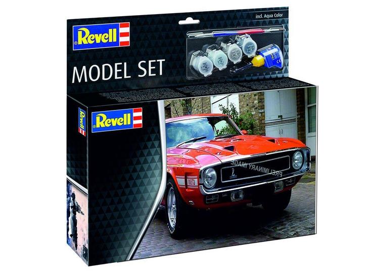 Revell 67729 Model Set 70 Shelby Mustang GT500 Bouwpakket, Hobby en Vrije tijd, Modelbouw | Auto's en Voertuigen, Overige typen