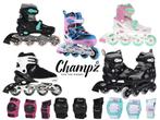 Champz Verstelbare Kinder Inline Skates - Zwart - Skeelers, Overige merken, Verstelbaar, Kinderen, Verzenden