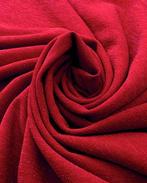 Lurex Scuba Crêpe Rood, Hobby en Vrije tijd, Nieuw, Rood