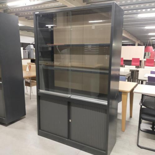Mibra metalen vitrinekast / roldeurkast - 195x120x45 cm, Huis en Inrichting, Kasten | Vitrinekasten, Ophalen of Verzenden