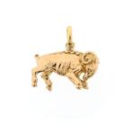 18 Krt. Gouden sterrenbeeld hanger | Ram (ram kettinghanger), Ophalen of Verzenden, Gebruikt, Goud, Overige merken
