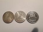 Frankrijk. 50 Francs 1976/1978 Hercule (3 monete) (Zonder