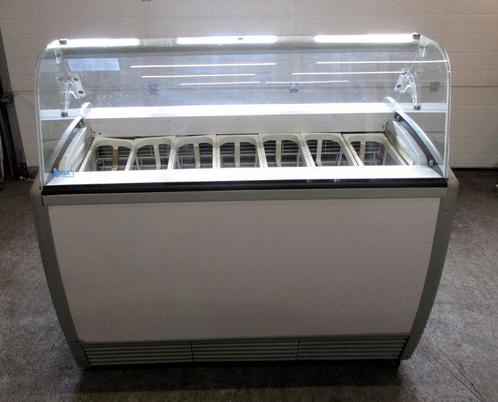 IJsvitrine, IJstoog, Vriezer, B133 x D70 x H128cm,, Witgoed en Apparatuur, Vriezers en Diepvrieskisten, Gebruikt