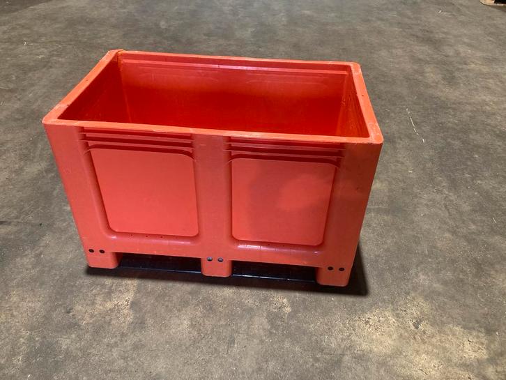 palletbox gebruikt 60x100 cm hoogte 63 cm met 2 sledes, Doe-het-zelf en Verbouw, Overige Doe-het-zelf en Verbouw, Zo goed als nieuw