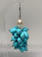 Turquoise - Zilver - Oorbellen - Turchese hanglamp, Nieuw