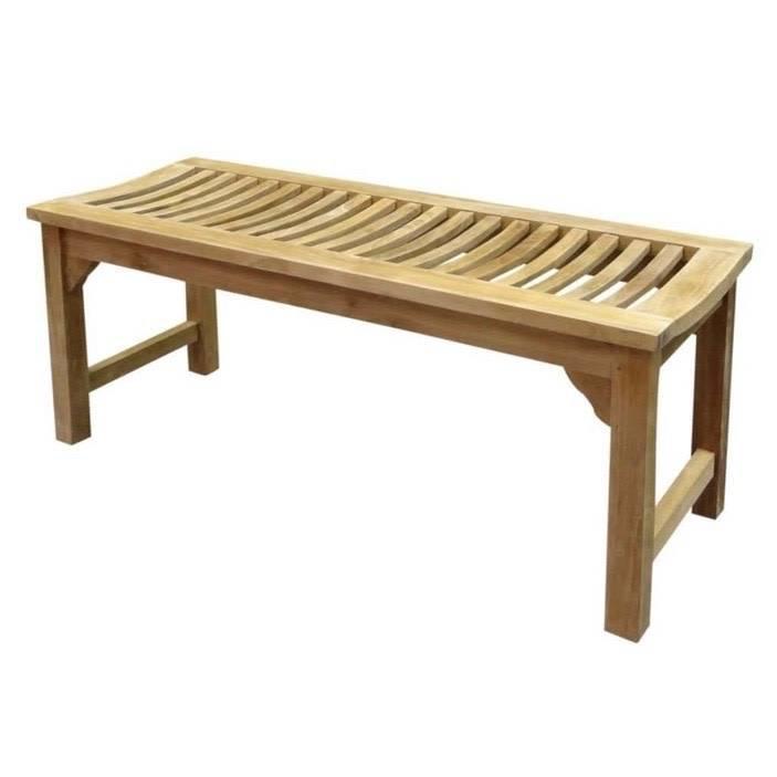 Javaan tuinbank 120x45xH46 cm teak, Huis en Inrichting, Banken | Bankstellen, Nieuw, Ophalen of Verzenden