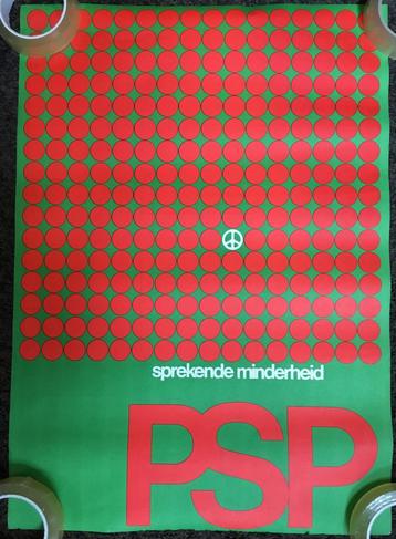 PSP Sprekende Minderheid - poster uit 1970