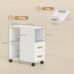 Printerstandaard Printertafel Met Verstelbare Plank, Rollen, Verzenden, Nieuw