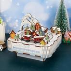 Tone-Cheer muziekdoosje Sneeuw Trein DIY Modelbouw Knutselen, Verzenden, Nieuw