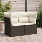 Loungeset Bank 124cm | Laatste Stuk! (tuinbank), Ophalen of Verzenden, Nieuw, Rotan