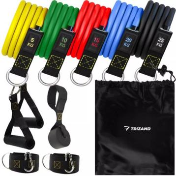 Trizand Fitnessset: Complete Oefenbanden + Accessoires vo... beschikbaar voor biedingen