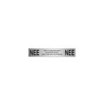 NEE|NEE reclamebordje 12,5x2,5 cm. - RVS, Tuin en Terras, Verzenden, Nieuw