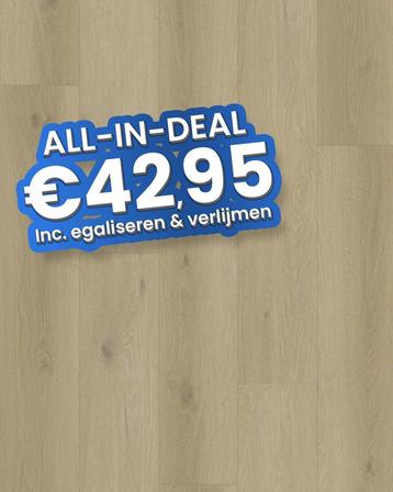 -21% | Actie vloer Plak PVC Plank Warm grijs - OP = OP! | beschikbaar voor biedingen