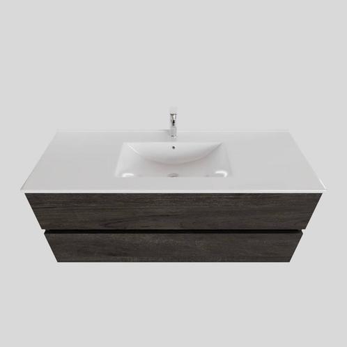 Badkamermeubel BWS Helsinki 120x46cm Keramiek Midden Wood, Doe-het-zelf en Verbouw, Sanitair, Bad, Nieuw, Ophalen of Verzenden