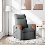 vidaXL Massage Recliner Stoel Donkergrijs 69 x 86 x 100 cm, Huis en Inrichting, Fauteuils, Verzenden, Nieuw