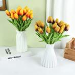 Actie tulp tulpen 33cm bundel geel/bruin / +/-10st real, Ophalen of Verzenden, Nieuw