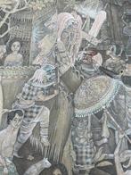 Schilderij 88 cm Balinese Barong Dans - Indonesië (Zonder