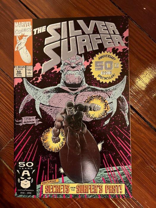 Silver Surfer #50 - Card Stock Embossed Silver Foil Cover -, Boeken, Strips | Comics
