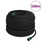 vidaXL Druppelslang 0,6 100 m rubber zwart, Tuin en Terras, Tuinslangen, Verzenden, Nieuw
