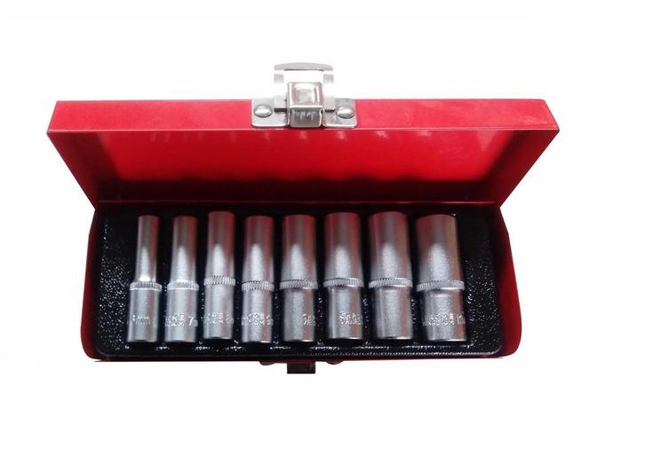 TM 8 Delige 1/4 Lange Doppenset, Auto diversen, Autogereedschap, Nieuw, Verzenden