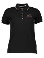 SALE -51% | La Martina Poloshirt zwart | OP=OP, Kleding | Dames, T-shirts, Nieuw, Verzenden