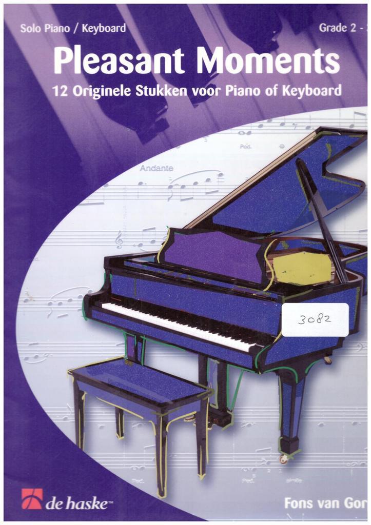 Pleasant moments - piano boeken - Fons van Gorp [340], Muziek en Instrumenten, Bladmuziek, Piano, Thema, Gebruikt, Populair, Ophalen of Verzenden