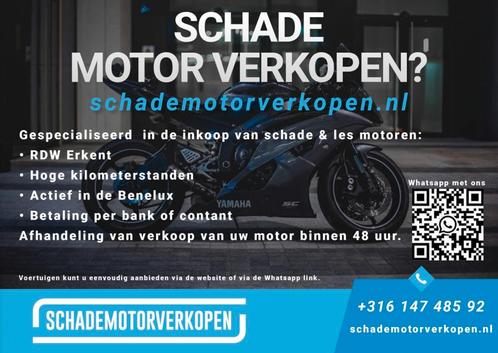 Aankoop Schademotor, Wij kopen, halen betalen binnen 48uur, Motoren, Motoren Inkoop
