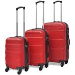 Harde kofferset 3-delig rood (Koffers Tassen, Voor in Huis), Nieuw