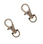 2x mini swivel karabijnhaak - BRONS - 35mm, Sieraden, Tassen en Uiterlijk, Ophalen of Verzenden, Nieuw