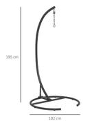 Hangstoel Standaard – Stalen Frame met Ronde Basis 195cm, Tuin en Terras, Tuinstoelen, Verzenden, Nieuw
