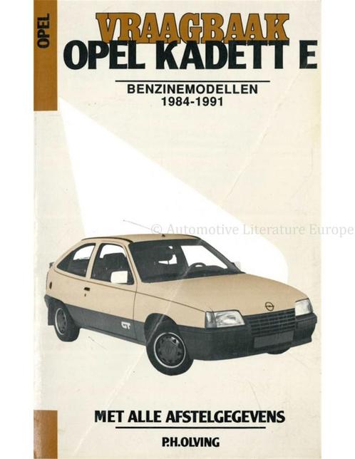 1984 - 1991 OPEL KADETT E BENZINE VRAAGBAAK NEDERLANDS, Auto diversen, Handleidingen en Instructieboekjes