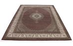 New Indian Tabriz Wool&Silk Carpet with Luxurious Mahi, Nieuw